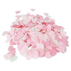 1000Count Pink White 1 Inch Heart Confetti For Engagement Wedding Party Decor