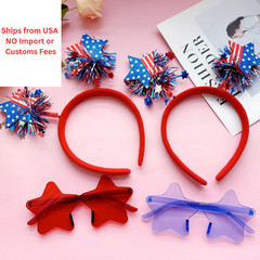 4 PCS Patriotic 1E+1 cm (width) x 15 (length) x 2 (height), Multicolor