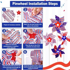 Patriotic Party Supplies Set – 138Pcs 4th of July Accessories & Decorations, Ind