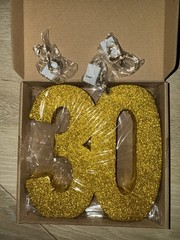 30 Sign With Fairy Lights, Birthday