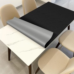 Warmstar Leather Table Cover 20 x36 Inch, 1.8MM Thick PVC Table Protector Waterp