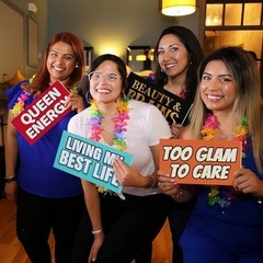 24 Double-Sided Photo Booth Props – Waterproof PVC Signs for Parties
