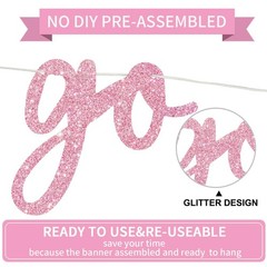 BEISHIDA Go Shawty It’s Your Birthday Banner NO DIY Hip 1 inch x 1 inch, Pink