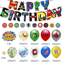 Birthday Decoration,Birthday Party Supplies,Birthday Banner,Balloons,Toppers Cak