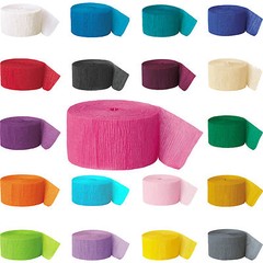 Crepe Paper Rolls 81ft – Streamer Party Decoration Bunting 24 metres -19 Colours