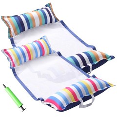 FindUWill Fabric Pool Hammock Floats, XL, 2Pack Inflatable Multi Purpose Water H