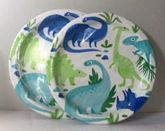 Party Pack 86 Piece Dinosaur Theme Plates Napkins Table Cover Banner & more NEW