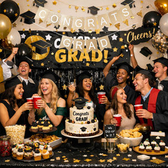 Graduation Decorations 2026, Congrats Grad Banner for Congratulations Graduate G