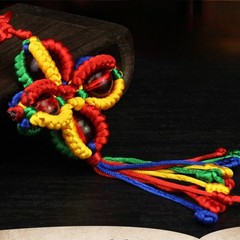 1X Buddhist Vajra Knot Hand-woven Car Hanging Chinese knot Home Party Decoration