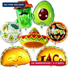 KatchOn, Big Mexican Fiesta Balloons – Pack of 7 | Fiesta Party Decorations | Me
