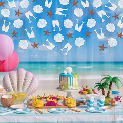 200Pcs Last Toast on the Coast Confetti Bachelorette Party Decorations, Shell St