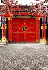 Lightweight 10x12ft Chinese Gate Backdrop – Ideal for Celebrations & Photography