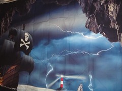 ! NEW PIRATE SHIP PHOTO BACKDROP FOR PARTY PHOTO BOOTH OR PHOTOGRAPHY 9.5’x8′