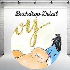Oh Baby Pooh Backdrop Vintage Pooh Bear Baby Shower Background Classic Winnie an