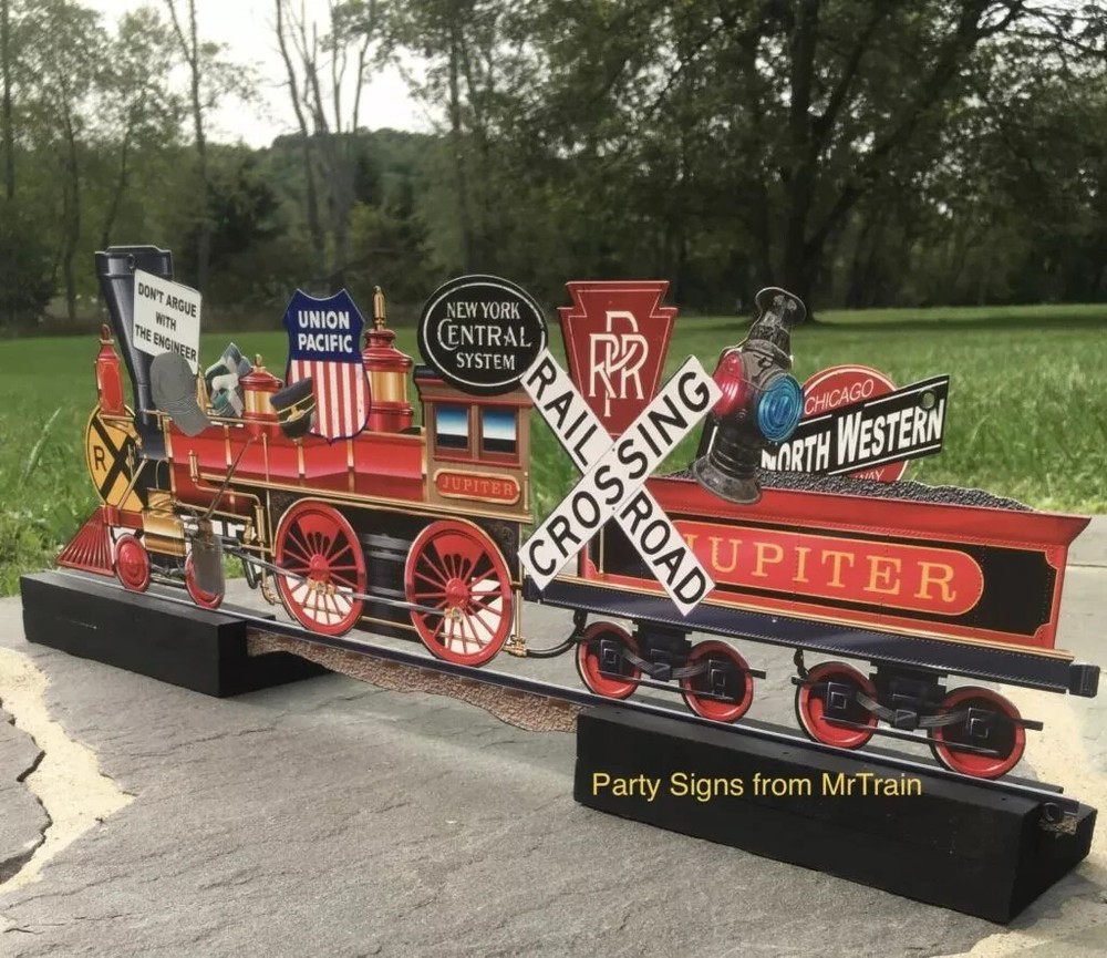 Train/Railroad Party Decoration | Table Topper | Laser cut w/stands | 24 Inch