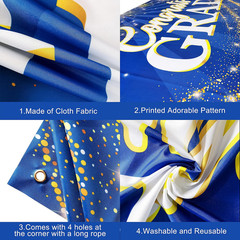 Graduation Decorations 2026 Congrats Grad Banner – 72X44 Inch, Blue Graduation B