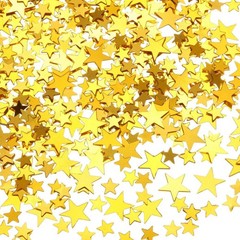 60g Glitter Gold Star Table Confetti 10mm 6mm Metallic Foil for Parties