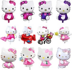12 Pcs Hello Kitty Birthday Balloons – Party Supplies Decorations 28 in