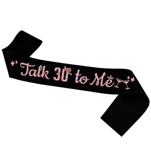 Talk 30 To Me Satin SashDirty 30 Thirty Years Old Birthday Gift for Man Woman…