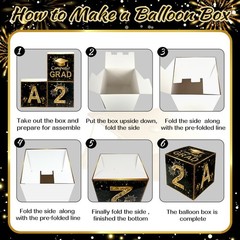 2026 Graduation Decorations Class of 2026 Black and Gold