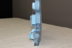 Hand crafted epoxy art !!!Blue Plastic Baby Shower Decoration with Blocks