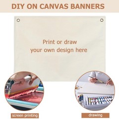 Canvas Banner Hanging Flag Banner for Nursery and Playroom Wall Décor for Tre…
