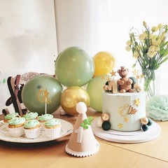 Sage green Balloons, 50Pcs 12 inch Sage Green Gold Confetti Party Balloons