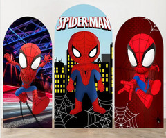Arch Backdrop Cover Spidey Spiderman Birthday Background Party Decoration
