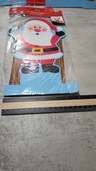 3 Piece Christmas Cutout Paper Cardboard Santa Decoration Tree Snowman Tabletop