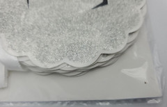 «Just Married» Banner 6ft Wilton Silver Glitter Wedding Party Ribbon Pre-Strung