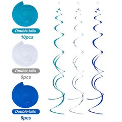 Ceiling Swirl Foil Decorations Hanging Plastic Streamer Themed Swirl Party fo…
