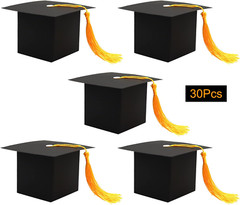 30 Graduation Cap Candy Boxes, Party Favors Decorations for 2024 Graduation
