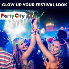 100 Glow Sticks Bulk Party Pack 8”– Neon Glow in the Dark Party Supplies, Glo…