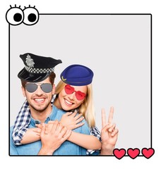 21 Pcs Funny Party Photo Booth Props Set for Adults Assorted Dress Up Costume…
