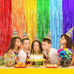 Rainbow Party Decorations, Thicken 2 Pack 3.2 x 8.2 FT Pride 6.6 x 8.2 FT