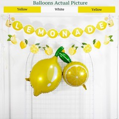 Lemonade Decorations Party Kit with Lemon Balloons and Lemonade Banner, Lemon…