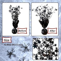 Durable Black Metallic Star Centerpieces – Perfect for Events and Celebrations