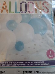 Party Creations Baby Shower Balloon Centerpiece Kit + 6 Balloons New Mylar