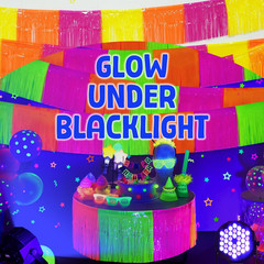 Glow in the Dark Party Supplies, 4 Pack Foil Fringe Garland 9.8 Ft Tinsel Banner