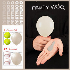 White Sand Balloons 50 Pcs 5 Inch Small Mini Beige Cream Ivory Latex Small Mini