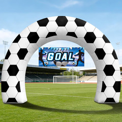 8FT Giant Soccer Inflatable Arch, Match Day Viewing Party Decorations for Fans,