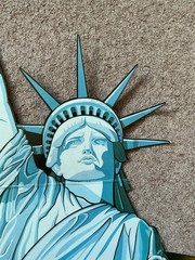 Large Double Sided USA Statue Of Liberty Cardboard Picture. Ideal For Events.