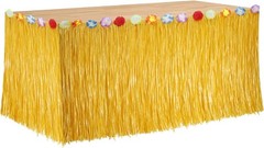 1Pc Luau Grass Table Skirt, Hawaiian Party Decorations Hawaiian Table Skirt 30»