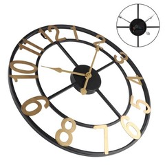 Sleek Metal For outdoor Wall Clock Classic Design Perfect for Any Space
