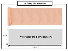 Crepe Paper Roll 8.2ft Long 17 Inch Wide for Wedding Ceremony Various Large F…