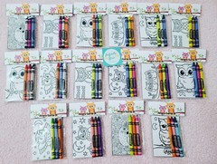 (Quantity 15)Choose your Theme Party Favor Coloring Packs (Any Theme) MESSAGE US