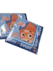 Blippi BIrthday Party Decorations Supplies Plates Napkins Back Drop And More