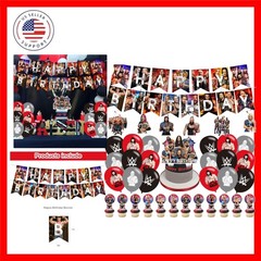 Wrestling Birthday Decorations,Wrestling Boxing Match Party Supplies Include …