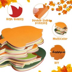216 Pcs Fall Bulletin Board Decorations Leaves Pumpkin Acorns Paper Cut Outs