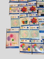 46Pc Birthday Party Supplies Bundle Balloons Decor Games Backdrop Photo Props
